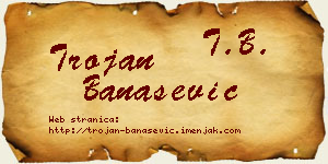 Trojan Banašević vizit kartica
